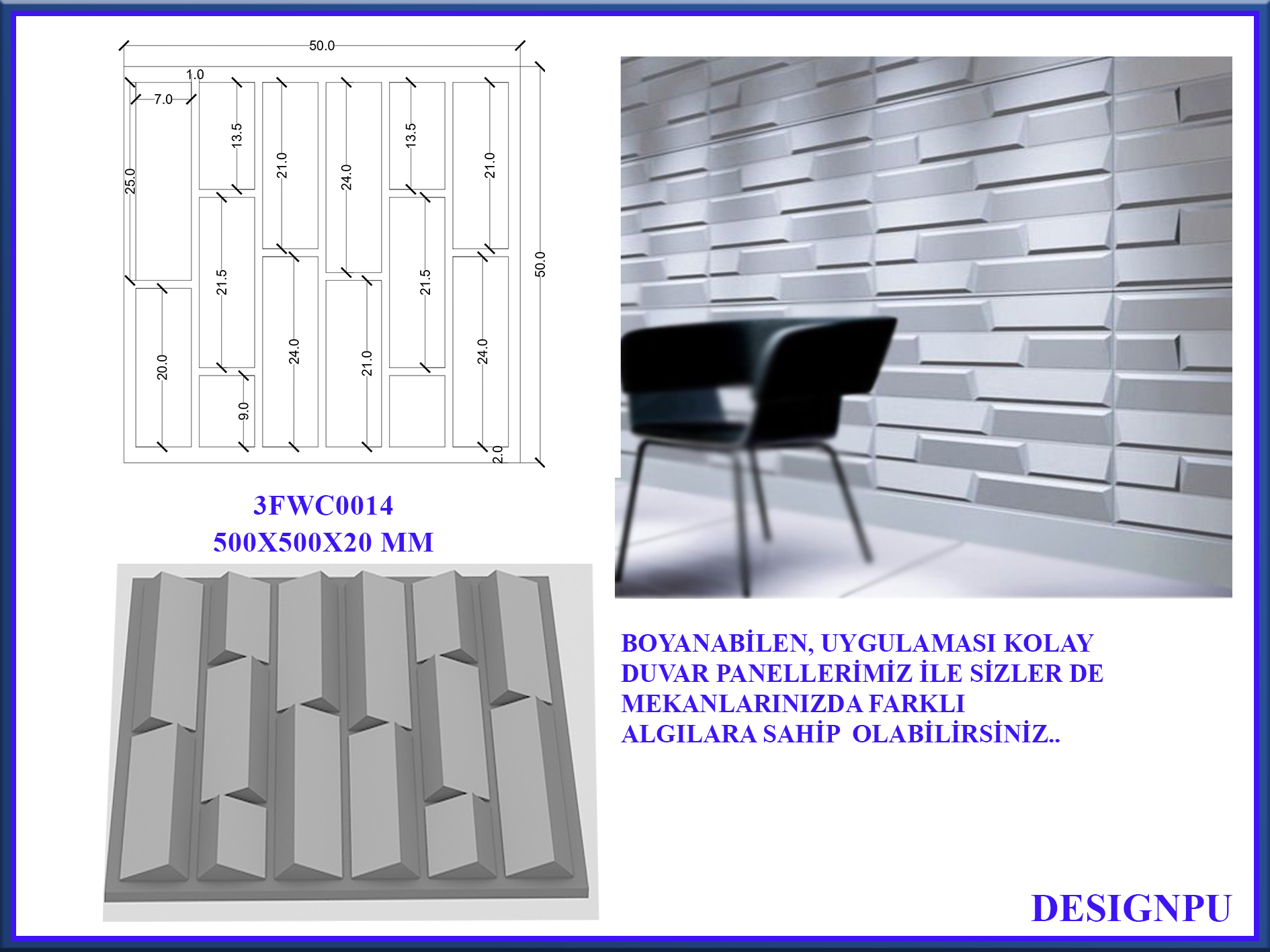  DUVAR PANELİ 3FWC0014